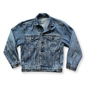 Vintage Wrangler Jeans Rare Made in UK Women’s Jean Jacket Denim Thrashed